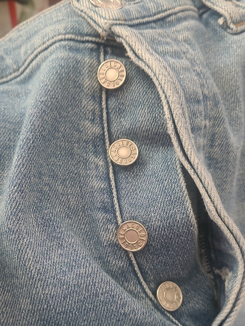 Agolde Light Blue Nico High Rise Slim Straight Jeans Size 28 - Picture 9 of 12